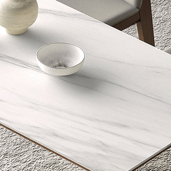 Mid-Century Rectangle Shape Table Sintered Stone Dining Table for Kitchen Clearhalo ' dining_table' 'Dining Tables & Seating' 'Dining Tables' 'furn' 'furn_dining_table' 'Furniture' 'furniture_dining_table' 'Kitchen & Dining Furniture' 'kitchen&dining_furn' 'kitchen' 'kitchen_dining_table' 4092122