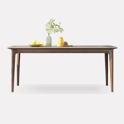 Mid-Century Sintered Stone Gray Table Rectangle Shape Standard Dining Table for Kitchen Without Chairs Clearhalo ' dining_table' 'Dining Tables & Seating' 'Dining Tables' 'furn' 'furn_dining_table' 'Furniture' 'furniture_dining_table' 'Kitchen & Dining Furniture' 'kitchen&dining_furn' 'kitchen' 'kitchen_dining_table' 4092163