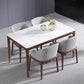 Midcentury Style Rectangle Dining Table Stone Dining Room Collection for Indoor Clearhalo ' dining_table' 'Dining Tables & Seating' 'Dining Tables' 'furn' 'furn_dining_table' 'Furniture' 'furniture_dining_table' 'Kitchen & Dining Furniture' 'kitchen&dining_furn' 'kitchen' 'kitchen_dining_table' 4092196