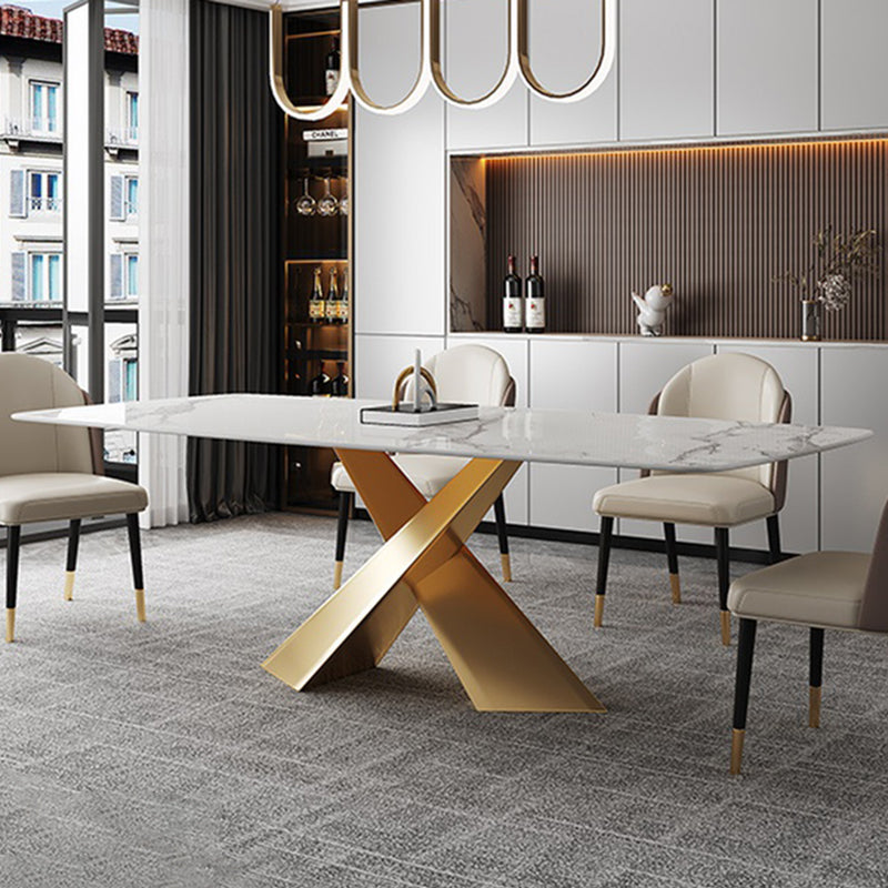 Traditional Luxury Style Table Rectangle Dining Table for Home Clearhalo ' dining_table' 'Dining Tables & Seating' 'Dining Tables' 'furn' 'furn_dining_table' 'Furniture' 'furniture_dining_table' 'Kitchen & Dining Furniture' 'kitchen&dining_furn' 'kitchen' 'kitchen_dining_table' 4092227