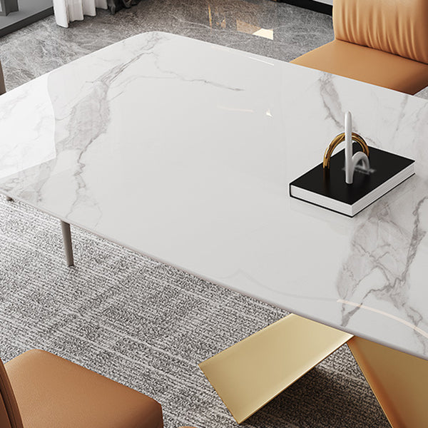 Traditional Luxury Style Table Rectangle Dining Table for Home Clearhalo ' dining_table' 'Dining Tables & Seating' 'Dining Tables' 'furn' 'furn_dining_table' 'Furniture' 'furniture_dining_table' 'Kitchen & Dining Furniture' 'kitchen&dining_furn' 'kitchen' 'kitchen_dining_table' 4092229