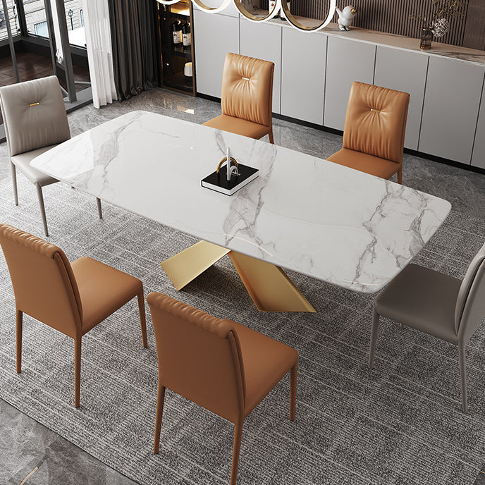 Traditional Luxury Style Table Rectangle Dining Table for Home Clearhalo ' dining_table' 'Dining Tables & Seating' 'Dining Tables' 'furn' 'furn_dining_table' 'Furniture' 'furniture_dining_table' 'Kitchen & Dining Furniture' 'kitchen&dining_furn' 'kitchen' 'kitchen_dining_table' 4092238