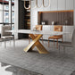 Traditional Luxury Style Table Rectangle Dining Table for Home Clearhalo ' dining_table' 'Dining Tables & Seating' 'Dining Tables' 'furn' 'furn_dining_table' 'Furniture' 'furniture_dining_table' 'Kitchen & Dining Furniture' 'kitchen&dining_furn' 'kitchen' 'kitchen_dining_table' 4092239