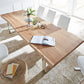 Solid Wood Brown Tone Table Luxury Sled Base Table for Dining Room Clearhalo ' dining_table' 'Dining Tables & Seating' 'Dining Tables' 'furn' 'furn_dining_table' 'Furniture' 'furniture_dining_table' 'Kitchen & Dining Furniture' 'kitchen&dining_furn' 'kitchen' 'kitchen_dining_table' 4092254