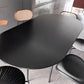 Oval Shape Minimalist Dining Table Wood Color Fixed Table with Solid Wood Clearhalo ' dining_table' 'Dining Tables & Seating' 'Dining Tables' 'furn' 'furn_dining_table' 'Furniture' 'furniture_dining_table' 'Kitchen & Dining Furniture' 'kitchen&dining_furn' 'kitchen' 'kitchen_dining_table' 4092267