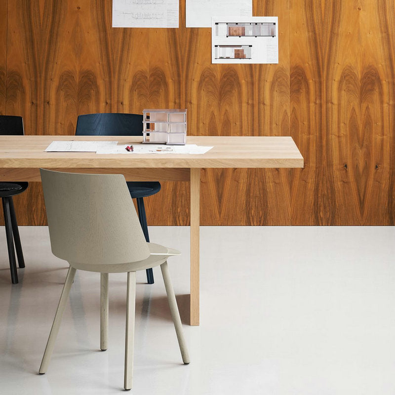 Rectangle Double Pedestal Modern Table Wood Color Fixed Table of Solid Wood Clearhalo ' dining_table' 'Dining Tables & Seating' 'Dining Tables' 'furn' 'furn_dining_table' 'Furniture' 'furniture_dining_table' 'Kitchen & Dining Furniture' 'kitchen&dining_furn' 'kitchen' 'kitchen_dining_table' 4092278