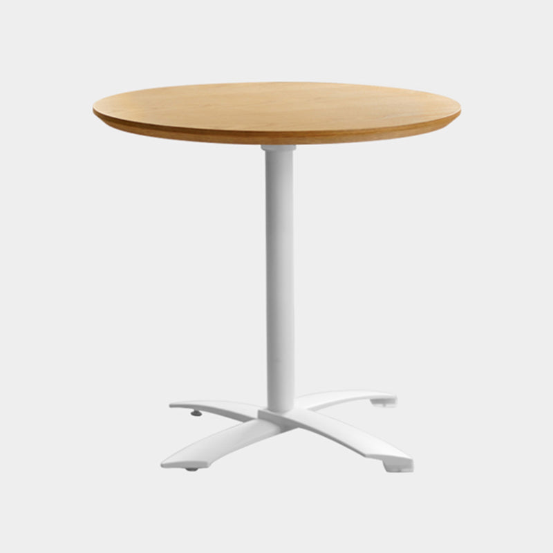 Metal Contemporary Round Dining Table Wood Top Dining Table with Pedestal Base Natural Clearhalo ' dining_table' 'Dining Tables & Seating' 'Dining Tables' 'Furniture' 'furniture_dining_table' 'Kitchen & Dining Furniture' 'kitchen&dining_furn' 'kitchen' 'kitchen_dining_table' 4092305