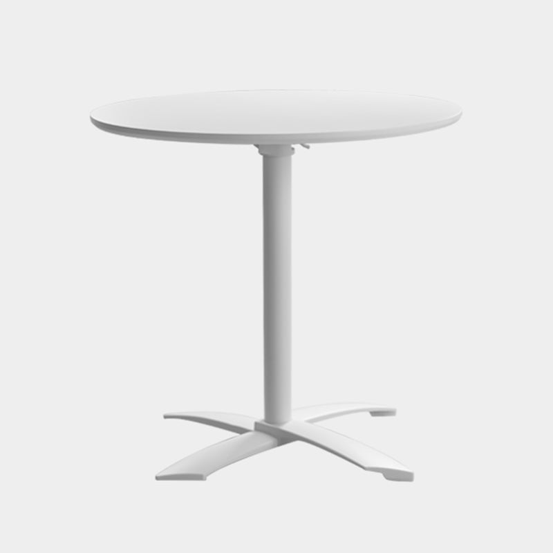 Metal Contemporary Round Dining Table Wood Top Dining Table with Pedestal Base White Clearhalo ' dining_table' 'Dining Tables & Seating' 'Dining Tables' 'Furniture' 'furniture_dining_table' 'Kitchen & Dining Furniture' 'kitchen&dining_furn' 'kitchen' 'kitchen_dining_table' 4092310