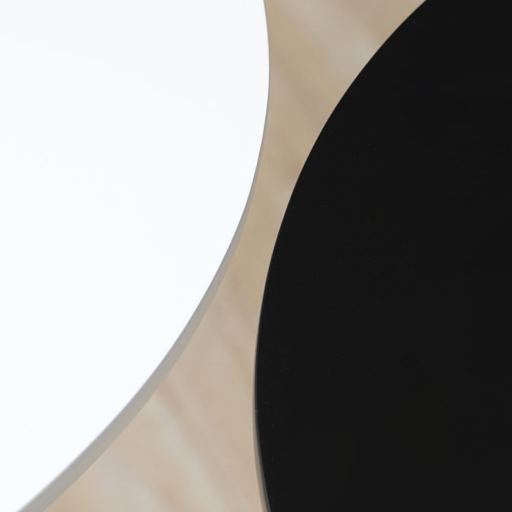 Metal Contemporary Round Dining Table Wood Top Dining Table with Pedestal Base Clearhalo ' dining_table' 'Dining Tables & Seating' 'Dining Tables' 'Furniture' 'furniture_dining_table' 'Kitchen & Dining Furniture' 'kitchen&dining_furn' 'kitchen' 'kitchen_dining_table' 4092315