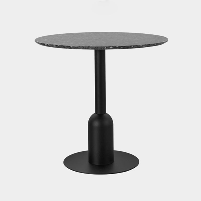 Metal Contemporary Dining Table Concrete Top Table for Dining Room Round Black Clearhalo ' dining_table' 'Dining Tables & Seating' 'Dining Tables' 'furn' 'furn_dining_table' 'Furniture' 'furniture_dining_table' 'Kitchen & Dining Furniture' 'kitchen&dining_furn' 'kitchen' 'kitchen_dining_table' 4092336