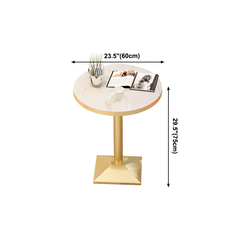 Luxury Style Dining Table Home Small Apartment Table with Metal Base Clearhalo ' dining_table' 'Dining Tables & Seating' 'Dining Tables' 'furn' 'furn_dining_table' 'Furniture' 'furniture_dining_table' 'Kitchen & Dining Furniture' 'kitchen&dining_furn' 'kitchen' 'kitchen_dining_table' 4092367