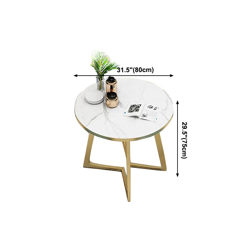 Luxury Style Dining Table Home Small Apartment Table with Metal Base Clearhalo ' dining_table' 'Dining Tables & Seating' 'Dining Tables' 'furn' 'furn_dining_table' 'Furniture' 'furniture_dining_table' 'Kitchen & Dining Furniture' 'kitchen&dining_furn' 'kitchen' 'kitchen_dining_table' 4092369