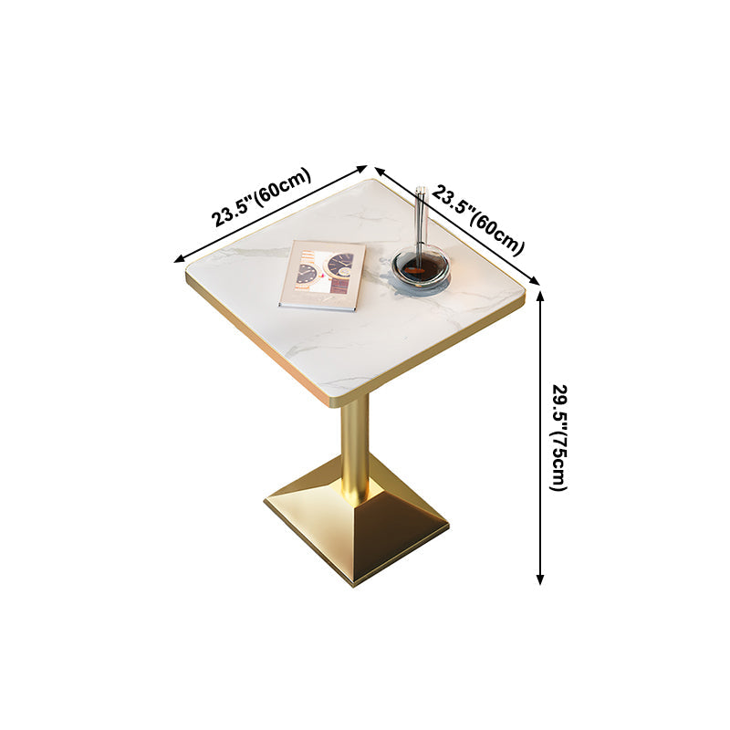 Luxury Style Dining Table Home Small Apartment Table with Metal Base Clearhalo ' dining_table' 'Dining Tables & Seating' 'Dining Tables' 'furn' 'furn_dining_table' 'Furniture' 'furniture_dining_table' 'Kitchen & Dining Furniture' 'kitchen&dining_furn' 'kitchen' 'kitchen_dining_table' 4092370