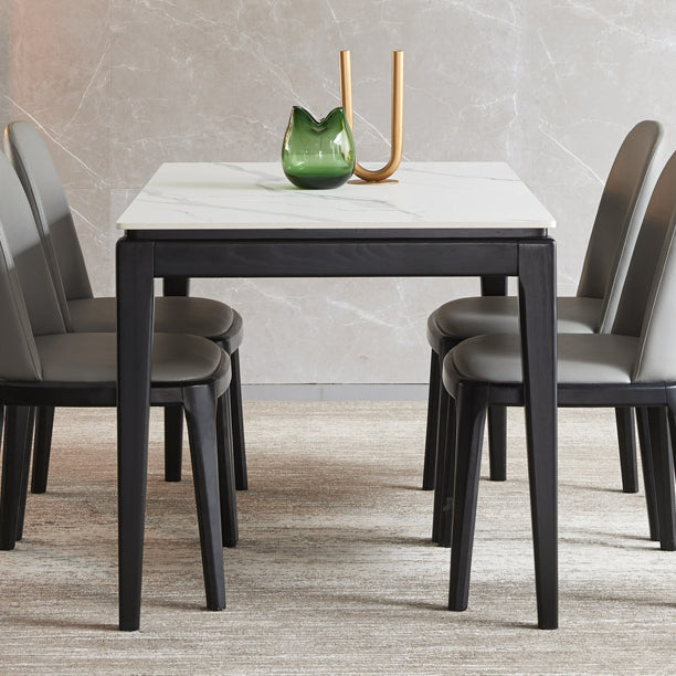 Sintered Stone Top Rectangle Table for Restaurant Kitchen Table with 4 Legs Clearhalo ' dining_table' 'Dining Tables & Seating' 'Dining Tables' 'furn' 'furn_dining_table' 'Furniture' 'furniture_dining_table' 'Kitchen & Dining Furniture' 'kitchen&dining_furn' 'kitchen' 'kitchen_dining_table' 4092373