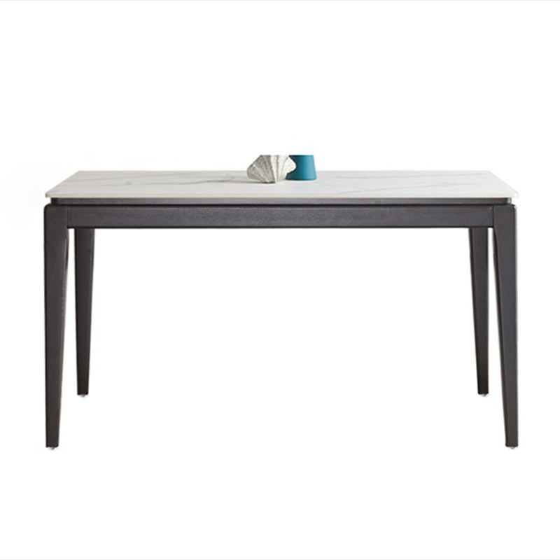 Sintered Stone Top Rectangle Table for Restaurant Kitchen Table with 4 Legs Without Chairs Clearhalo ' dining_table' 'Dining Tables & Seating' 'Dining Tables' 'furn' 'furn_dining_table' 'Furniture' 'furniture_dining_table' 'Kitchen & Dining Furniture' 'kitchen&dining_furn' 'kitchen' 'kitchen_dining_table' 4092375