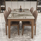 Sintered Stone Top Rectangle Table for Restaurant Dining Table with Wooden 4 Legs Clearhalo ' dining_table' 'Dining Tables & Seating' 'Dining Tables' 'furn' 'furn_dining_table' 'Furniture' 'furniture_dining_table' 'Kitchen & Dining Furniture' 'kitchen&dining_furn' 'kitchen' 'kitchen_dining_table' 4092383
