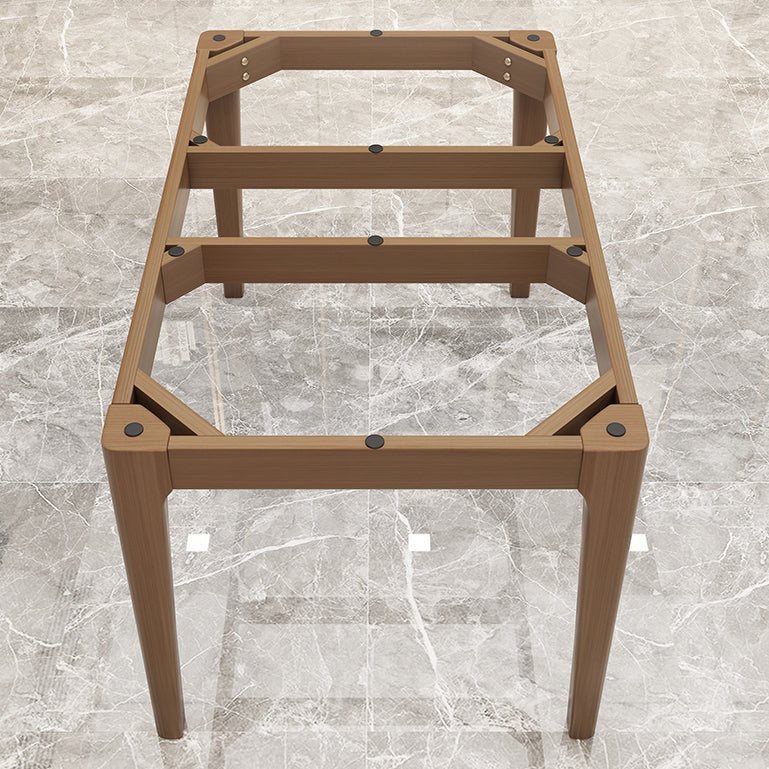 Sintered Stone Top Rectangle Table for Restaurant Dining Table with Wooden 4 Legs Clearhalo ' dining_table' 'Dining Tables & Seating' 'Dining Tables' 'furn' 'furn_dining_table' 'Furniture' 'furniture_dining_table' 'Kitchen & Dining Furniture' 'kitchen&dining_furn' 'kitchen' 'kitchen_dining_table' 4092388