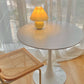 Metal Contemporary Round Dining Table Tulip Base Table for Dining Room and Kitchen Clearhalo ' dining_table' 'Dining Tables & Seating' 'Dining Tables' 'furn' 'furn_dining_table' 'Furniture' 'furniture_dining_table' 'Kitchen & Dining Furniture' 'kitchen&dining_furn' 'kitchen' 'kitchen_dining_table' 4092398