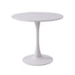 Metal Contemporary Round Dining Table Tulip Base Table for Dining Room and Kitchen Manufactured Wood White Clearhalo ' dining_table' 'Dining Tables & Seating' 'Dining Tables' 'furn' 'furn_dining_table' 'Furniture' 'furniture_dining_table' 'Kitchen & Dining Furniture' 'kitchen&dining_furn' 'kitchen' 'kitchen_dining_table' 4092400