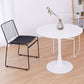 Metal Contemporary Round Dining Table Tulip Base Table for Dining Room and Kitchen Clearhalo ' dining_table' 'Dining Tables & Seating' 'Dining Tables' 'furn' 'furn_dining_table' 'Furniture' 'furniture_dining_table' 'Kitchen & Dining Furniture' 'kitchen&dining_furn' 'kitchen' 'kitchen_dining_table' 4092404