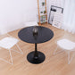 Metal Contemporary Round Dining Table Tulip Base Table for Dining Room and Kitchen Clearhalo ' dining_table' 'Dining Tables & Seating' 'Dining Tables' 'furn' 'furn_dining_table' 'Furniture' 'furniture_dining_table' 'Kitchen & Dining Furniture' 'kitchen&dining_furn' 'kitchen' 'kitchen_dining_table' 4092405