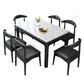 Midcentury Dining Table 4 Legs Solid Wood Base Rectangle Table for Home Black Without Chairs Clearhalo ' dining_table' 'Dining Tables & Seating' 'Dining Tables' 'furn' 'furn_dining_table' 'Furniture' 'furniture_dining_table' 'Kitchen & Dining Furniture' 'kitchen&dining_furn' 'kitchen' 'kitchen_dining_table' 4092417