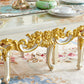 Luxury Style Scratch Resistant Table 4 Legs Base Rectangle Marble Table for Home Clearhalo ' dining_table' 'Dining Tables & Seating' 'Dining Tables' 'furn' 'furn_dining_table' 'Furniture' 'furniture_dining_table' 'Kitchen & Dining Furniture' 'kitchen&dining_furn' 'kitchen' 'kitchen_dining_table' 4092433