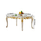 Luxury Style Scratch Resistant Table 4 Legs Base Rectangle Marble Table for Home Clearhalo ' dining_table' 'Dining Tables & Seating' 'Dining Tables' 'furn' 'furn_dining_table' 'Furniture' 'furniture_dining_table' 'Kitchen & Dining Furniture' 'kitchen&dining_furn' 'kitchen' 'kitchen_dining_table' 4092437
