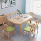 Contemporary Extendable Solid Wood Dining Table Kitchen Standard Dining Table with 4 Legs Base Clearhalo ' dining_table' 'Dining Tables & Seating' 'Dining Tables' 'furn' 'furn_dining_table' 'Furniture' 'furniture_dining_table' 'Kitchen & Dining Furniture' 'kitchen&dining_furn' 'kitchen' 'kitchen_dining_table' 4092461