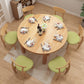 Contemporary Extendable Solid Wood Dining Table Kitchen Standard Dining Table with 4 Legs Base Clearhalo ' dining_table' 'Dining Tables & Seating' 'Dining Tables' 'furn' 'furn_dining_table' 'Furniture' 'furniture_dining_table' 'Kitchen & Dining Furniture' 'kitchen&dining_furn' 'kitchen' 'kitchen_dining_table' 4092464