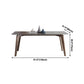 Mid-Century Gray Sintered Stone Table Rectangle Standard Dining Table for Kitchen Clearhalo ' dining_table' 'Dining Tables & Seating' 'Dining Tables' 'furn' 'furn_dining_table' 'Furniture' 'furniture_dining_table' 'Kitchen & Dining Furniture' 'kitchen&dining_furn' 'kitchen' 'kitchen_dining_table' 4092498