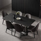 Mid-Century Modern Dining Table Black Rectangle Sintered Stone Dining Table Clearhalo ' dining_table' 'Dining Tables & Seating' 'Dining Tables' 'furn' 'furn_dining_table' 'Furniture' 'furniture_dining_table' 'Kitchen & Dining Furniture' 'kitchen&dining_furn' 'kitchen' 'kitchen_dining_table' 4092503