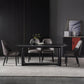 Mid-Century Modern Dining Table Black Rectangle Sintered Stone Dining Table Clearhalo ' dining_table' 'Dining Tables & Seating' 'Dining Tables' 'furn' 'furn_dining_table' 'Furniture' 'furniture_dining_table' 'Kitchen & Dining Furniture' 'kitchen&dining_furn' 'kitchen' 'kitchen_dining_table' 4092504