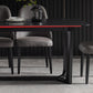 Mid-Century Modern Dining Table Black Rectangle Sintered Stone Dining Table Clearhalo ' dining_table' 'Dining Tables & Seating' 'Dining Tables' 'furn' 'furn_dining_table' 'Furniture' 'furniture_dining_table' 'Kitchen & Dining Furniture' 'kitchen&dining_furn' 'kitchen' 'kitchen_dining_table' 4092508