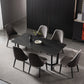 Mid-Century Modern Dining Table Black Rectangle Sintered Stone Dining Table Clearhalo ' dining_table' 'Dining Tables & Seating' 'Dining Tables' 'furn' 'furn_dining_table' 'Furniture' 'furniture_dining_table' 'Kitchen & Dining Furniture' 'kitchen&dining_furn' 'kitchen' 'kitchen_dining_table' 4092511