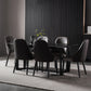 Mid-Century Modern Dining Table Black Rectangle Sintered Stone Dining Table Clearhalo ' dining_table' 'Dining Tables & Seating' 'Dining Tables' 'furn' 'furn_dining_table' 'Furniture' 'furniture_dining_table' 'Kitchen & Dining Furniture' 'kitchen&dining_furn' 'kitchen' 'kitchen_dining_table' 4092512