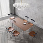 Traditional Luxury Style Dining Table Brown Rectangle Solid Wood Table with 4 Legs Clearhalo ' dining_table' 'Dining Tables & Seating' 'Dining Tables' 'furn' 'furn_dining_table' 'Furniture' 'furniture_dining_table' 'Kitchen & Dining Furniture' 'kitchen&dining_furn' 'kitchen' 'kitchen_dining_table' 4092529