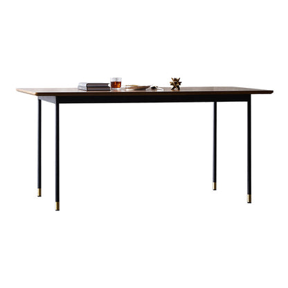 Traditional Luxury Style Dining Table Brown Rectangle Solid Wood Table with 4 Legs Without Chairs Clearhalo ' dining_table' 'Dining Tables & Seating' 'Dining Tables' 'furn' 'furn_dining_table' 'Furniture' 'furniture_dining_table' 'Kitchen & Dining Furniture' 'kitchen&dining_furn' 'kitchen' 'kitchen_dining_table' 4092532