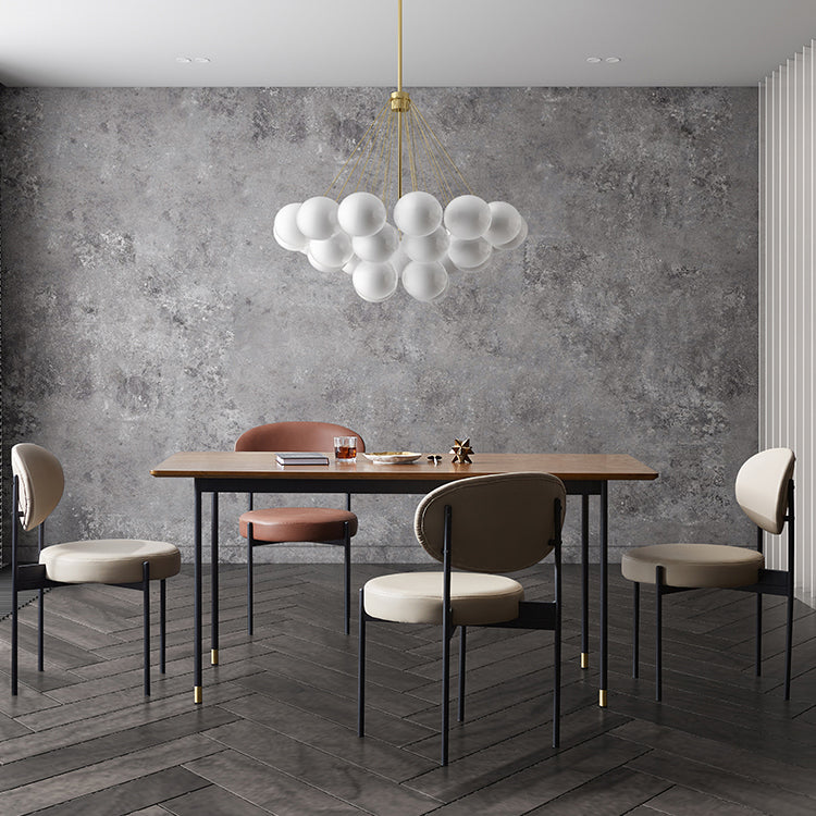 Traditional Luxury Style Dining Table Brown Rectangle Solid Wood Table with 4 Legs Clearhalo ' dining_table' 'Dining Tables & Seating' 'Dining Tables' 'furn' 'furn_dining_table' 'Furniture' 'furniture_dining_table' 'Kitchen & Dining Furniture' 'kitchen&dining_furn' 'kitchen' 'kitchen_dining_table' 4092541