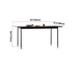 Traditional Luxury Style Dining Table Brown Rectangle Solid Wood Table with 4 Legs Clearhalo ' dining_table' 'Dining Tables & Seating' 'Dining Tables' 'furn' 'furn_dining_table' 'Furniture' 'furniture_dining_table' 'Kitchen & Dining Furniture' 'kitchen&dining_furn' 'kitchen' 'kitchen_dining_table' 4092545