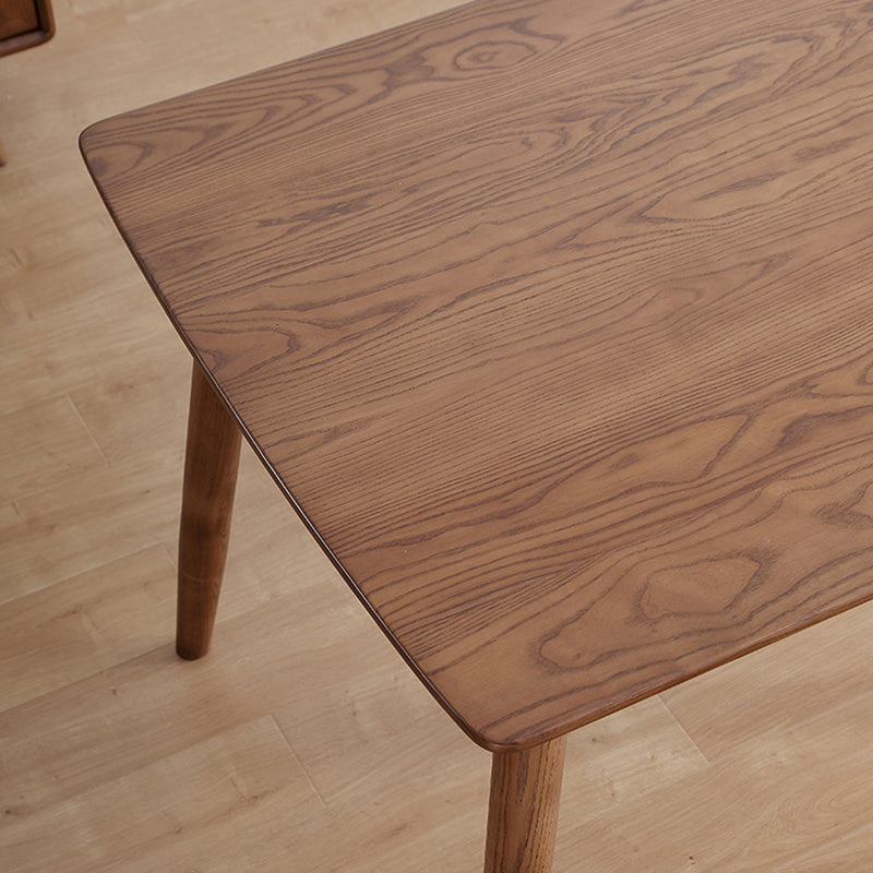 Mid-Century Modern Dining Table Brown Rectangle Solid Wood Dining Table Clearhalo ' dining_table' 'Dining Tables & Seating' 'Dining Tables' 'furn' 'furn_dining_table' 'Furniture' 'furniture_dining_table' 'Kitchen & Dining Furniture' 'kitchen&dining_furn' 'kitchen' 'kitchen_dining_table' 4092553
