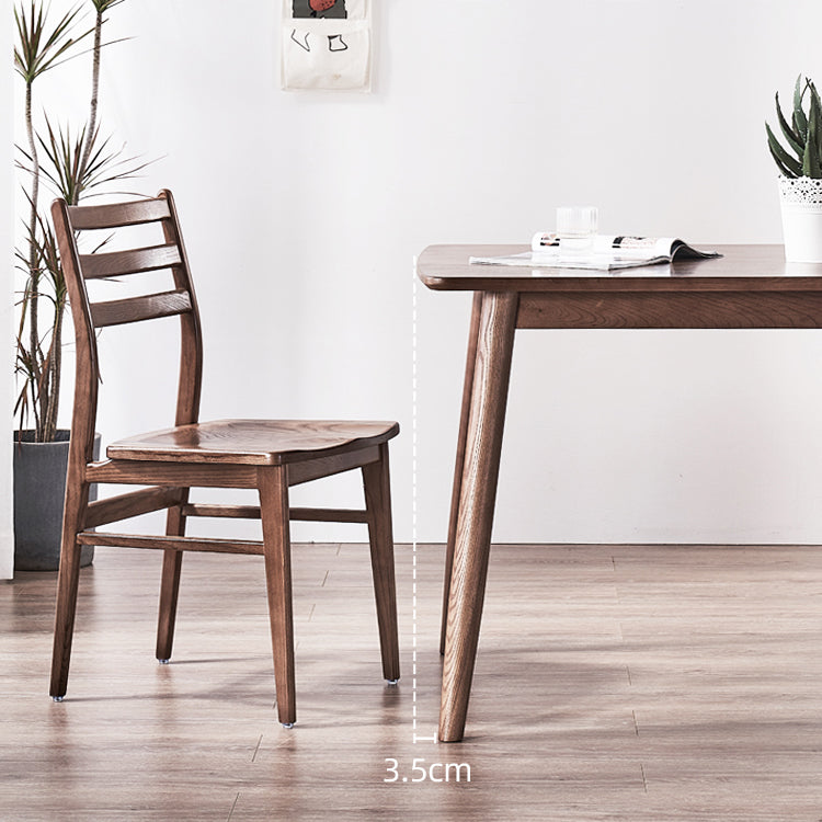 Mid-Century Modern Dining Table Brown Rectangle Solid Wood Dining Table Clearhalo ' dining_table' 'Dining Tables & Seating' 'Dining Tables' 'furn' 'furn_dining_table' 'Furniture' 'furniture_dining_table' 'Kitchen & Dining Furniture' 'kitchen&dining_furn' 'kitchen' 'kitchen_dining_table' 4092556