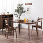 Mid-Century Modern Dining Table Brown Rectangle Solid Wood Dining Table Clearhalo ' dining_table' 'Dining Tables & Seating' 'Dining Tables' 'furn' 'furn_dining_table' 'Furniture' 'furniture_dining_table' 'Kitchen & Dining Furniture' 'kitchen&dining_furn' 'kitchen' 'kitchen_dining_table' 4092559