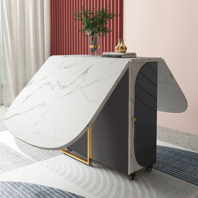 Mid-Century Modern Dining Table Oval Wood Table with Drop Leaf,59.1"L x 31.5"W x 29.5"H Clearhalo ' dining_table' 'Dining Tables & Seating' 'Dining Tables' 'furn' 'furn_dining_table' 'Furniture' 'furniture_dining_table' 'Kitchen & Dining Furniture' 'kitchen&dining_furn' 'kitchen' 'kitchen_dining_table' 4092588