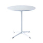 Metal Contemporary Round Dining Table Wood Top Table for Dining Room and Kitchen 27.6"L x 27.6"W x 29.5"H Clearhalo ' dining_table' 'Dining Tables & Seating' 'Dining Tables' 'Furniture' 'furniture_dining_table' 'Kitchen & Dining Furniture' 'kitchen&dining_furn' 'kitchen' 'kitchen_dining_table' 4092597
