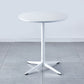 Metal Contemporary Round Dining Table Wood Top Table for Dining Room and Kitchen Clearhalo ' dining_table' 'Dining Tables & Seating' 'Dining Tables' 'Furniture' 'furniture_dining_table' 'Kitchen & Dining Furniture' 'kitchen&dining_furn' 'kitchen' 'kitchen_dining_table' 4092605