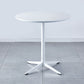 Metal Contemporary Round Dining Table Wood Top Table for Dining Room and Kitchen Clearhalo ' dining_table' 'Dining Tables & Seating' 'Dining Tables' 'Furniture' 'furniture_dining_table' 'Kitchen & Dining Furniture' 'kitchen&dining_furn' 'kitchen' 'kitchen_dining_table' 4092606