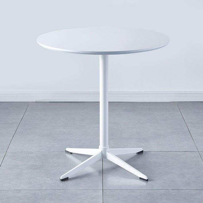 Metal Contemporary Round Dining Table Wood Top Table for Dining Room and Kitchen Clearhalo ' dining_table' 'Dining Tables & Seating' 'Dining Tables' 'Furniture' 'furniture_dining_table' 'Kitchen & Dining Furniture' 'kitchen&dining_furn' 'kitchen' 'kitchen_dining_table' 4092606