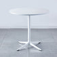Metal Contemporary Round Dining Table Wood Top Table for Dining Room and Kitchen Clearhalo ' dining_table' 'Dining Tables & Seating' 'Dining Tables' 'Furniture' 'furniture_dining_table' 'Kitchen & Dining Furniture' 'kitchen&dining_furn' 'kitchen' 'kitchen_dining_table' 4092607
