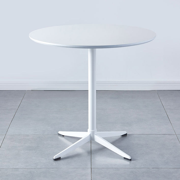 Metal Contemporary Round Dining Table Wood Top Table for Dining Room and Kitchen Clearhalo ' dining_table' 'Dining Tables & Seating' 'Dining Tables' 'Furniture' 'furniture_dining_table' 'Kitchen & Dining Furniture' 'kitchen&dining_furn' 'kitchen' 'kitchen_dining_table' 4092607